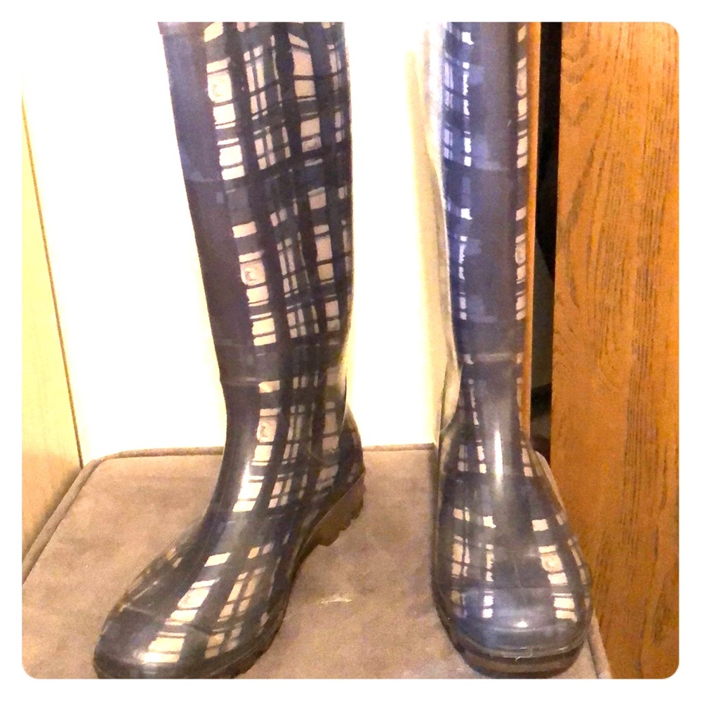 Blue Coach rain boots